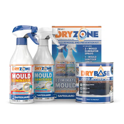 Drybase Liquid DPM & Dryzone Mould Removal and Prevention Kit