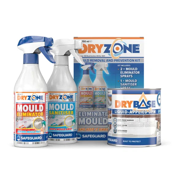 Drybase Liquid DPM & Dryzone Mould Removal and Prevention Kit