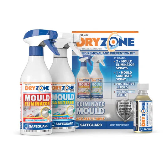 Dryzone Mould Removal Kit + Anti-Mould Additive Bundle – Complete Mould Protection