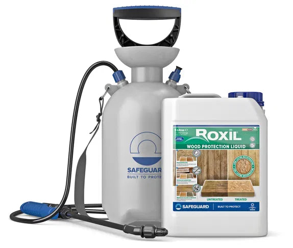 Roxil Wood Protection Liquid and Pressure Sprayer