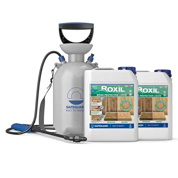 Roxil Wood Protection Liquid and Pressure Sprayer