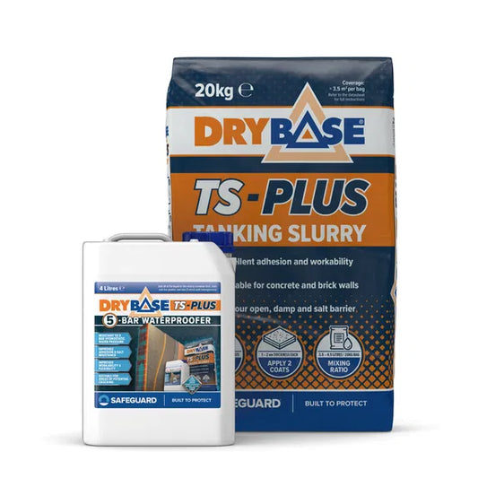Drybase TS-PLUS Tanking Slurry & 5-Bar Waterproofer