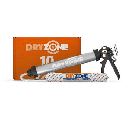 Dryzone DPC Cream 10-Pack (600ml) + Applicator Gun Bundle